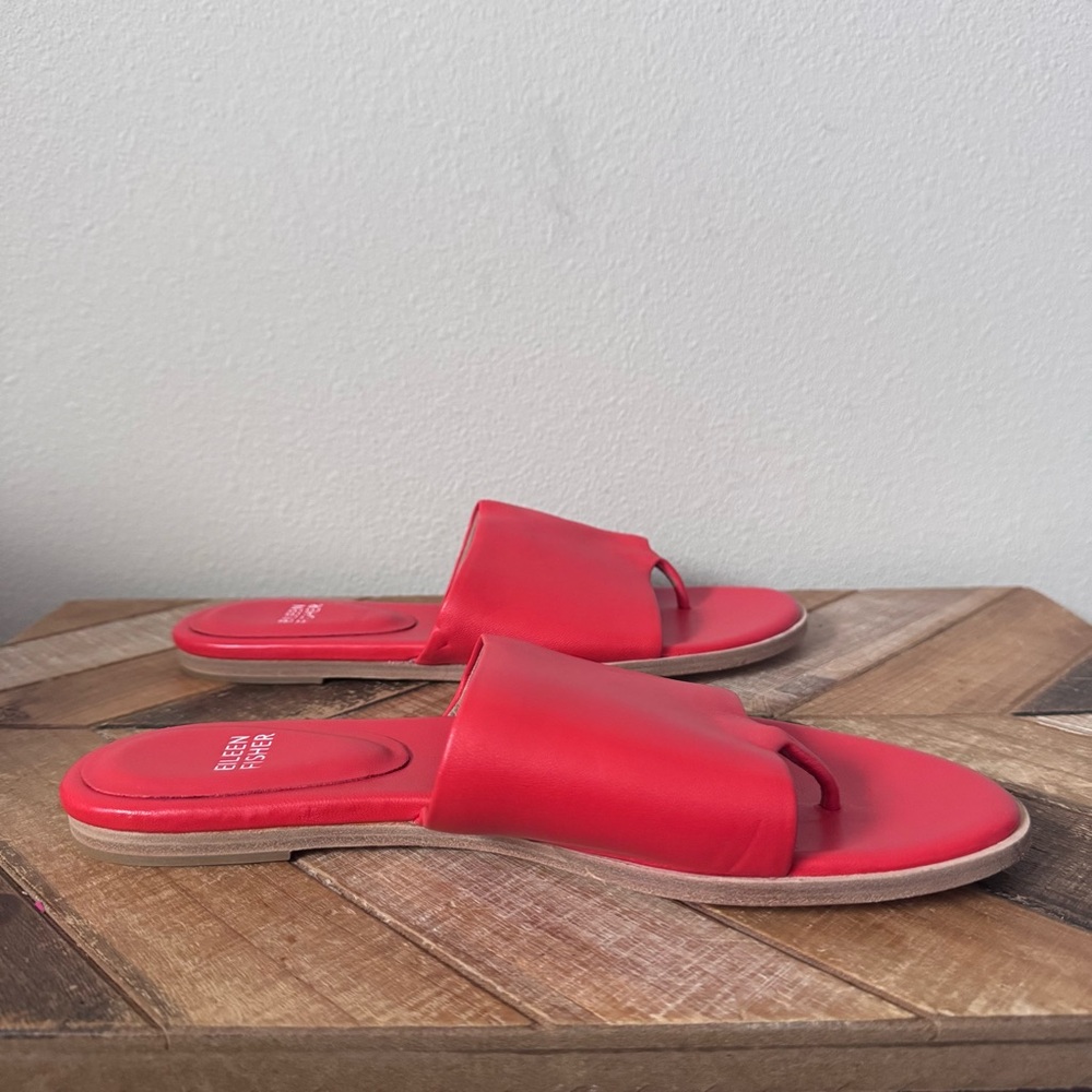 Eileen Fisher Edge Leather Sandal - Picture 5 of 11